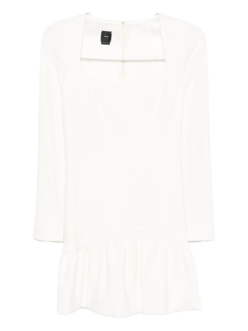Pinko Mini Dress With Square Neckline In White