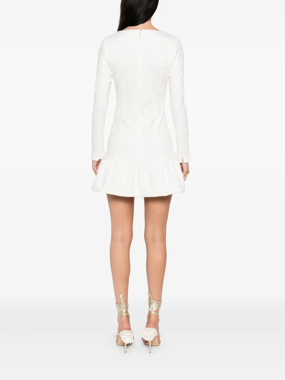 PINKO square-neck mini dress Wit