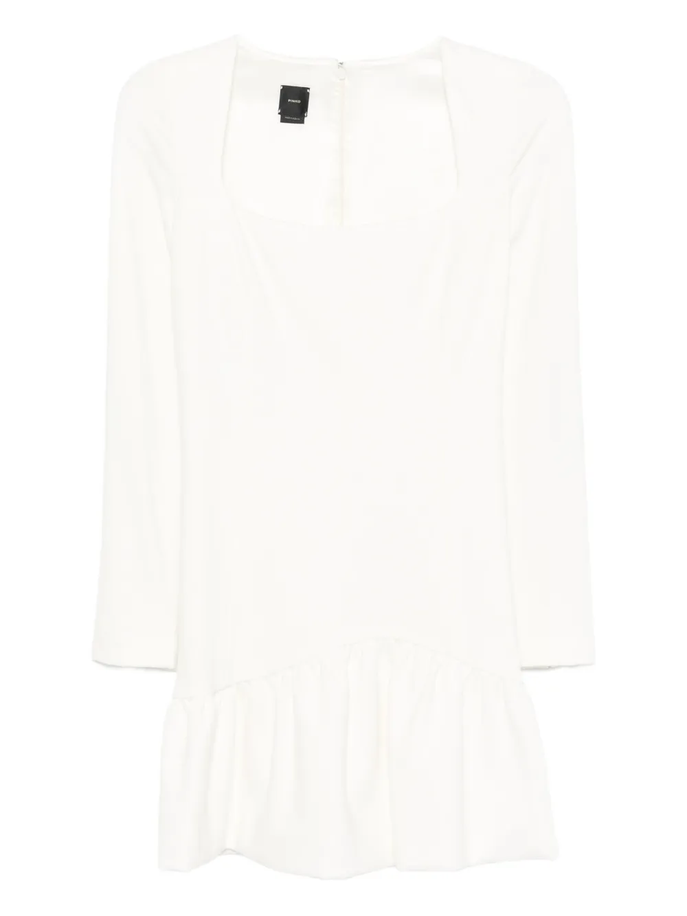 PINKO square-neck mini dress Wit