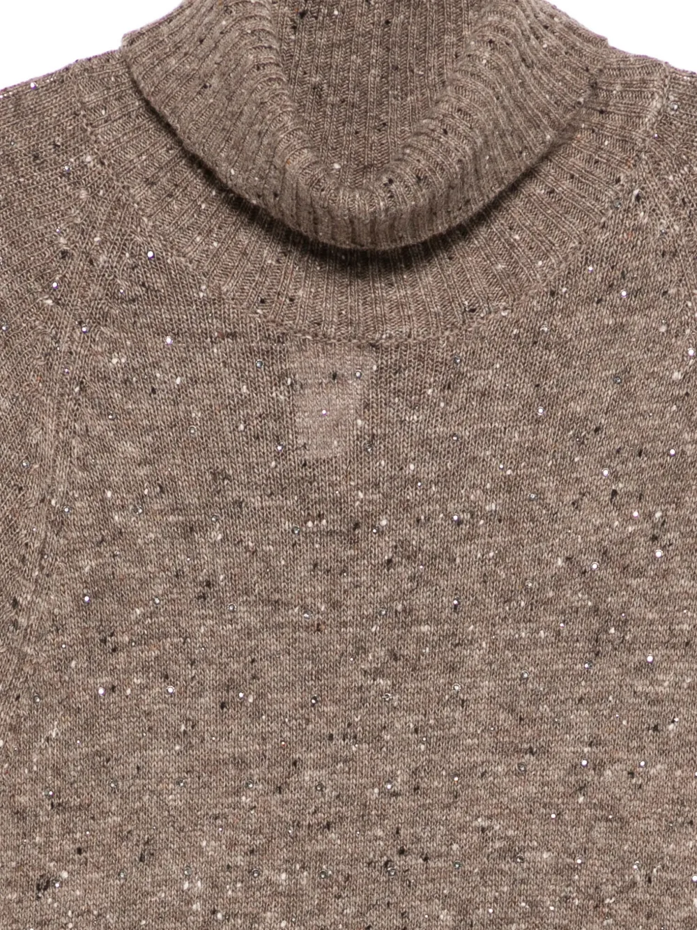 Marina Rinaldi Bard midi-jurk met col Bruin