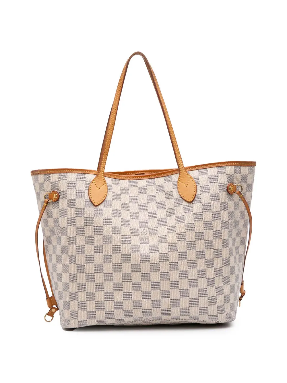 Louis Vuitton Pre-Owned 2015 Damier Azur Neverfull MM tote bag | White | Image 1
