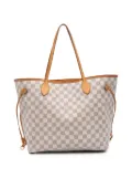 Louis Vuitton Pre-Owned 2015 Damier Azur Neverfull MM tote bag - White