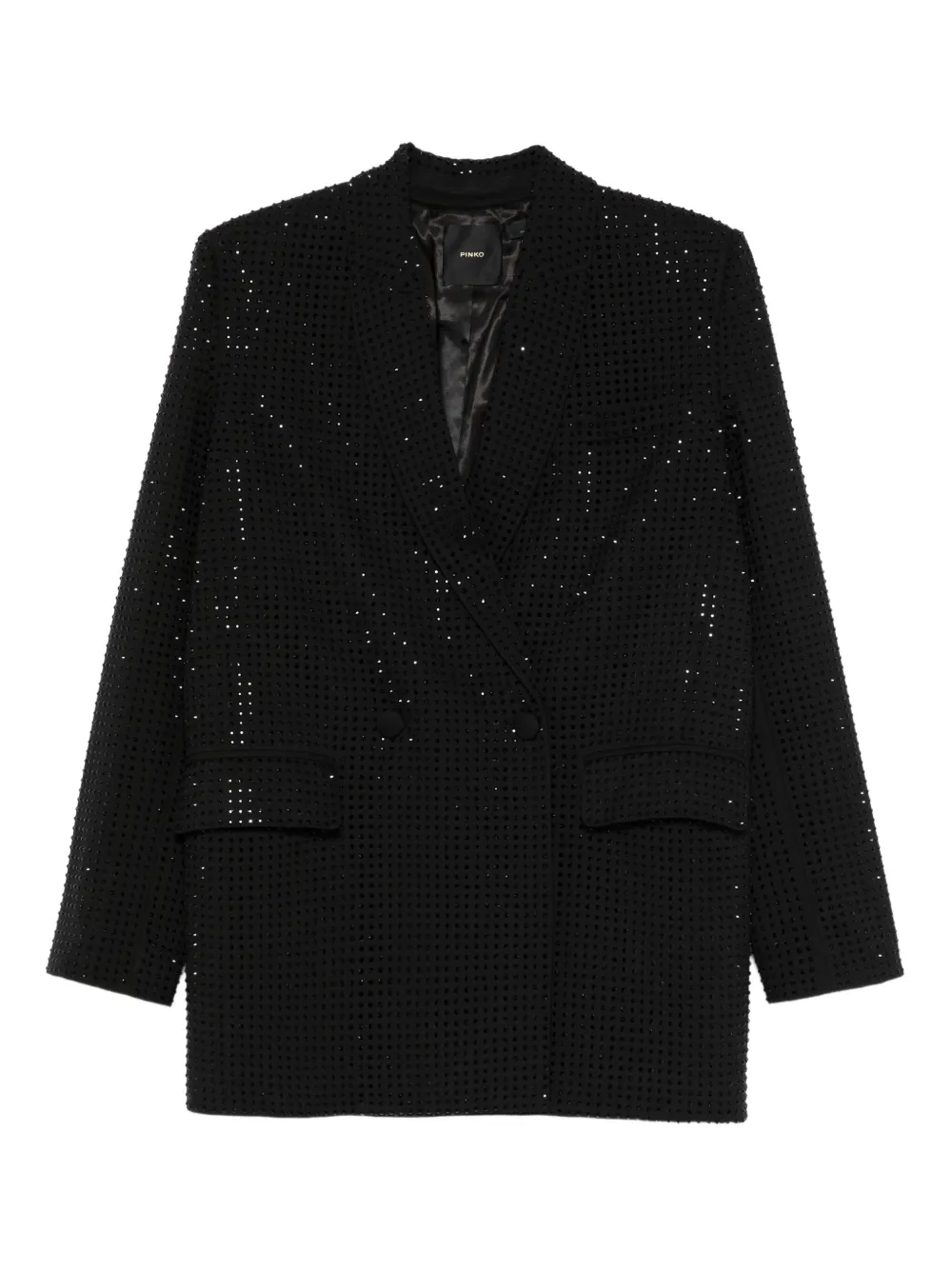 PINKO double-breasted embellished blazer - Nero