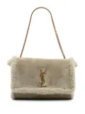 Saint Laurent Pre-Owned 2022 Medium Shearling Monogram Kate Reversible shoulder bag - Grey