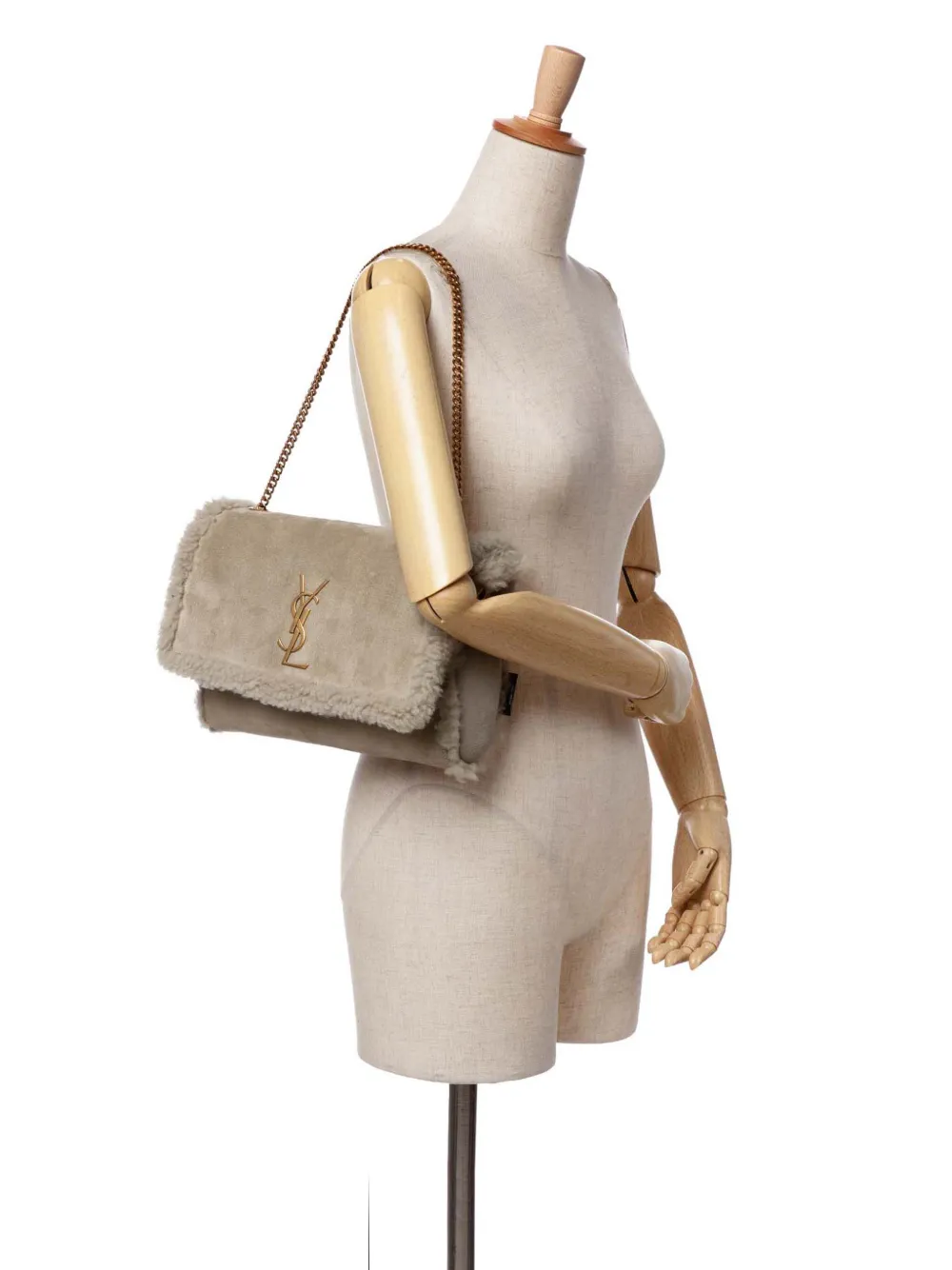Saint Laurent Pre-Owned 2022 Medium Shearling Monogram Kate Reversible shoulder bag | Pre-Owned | Image 2