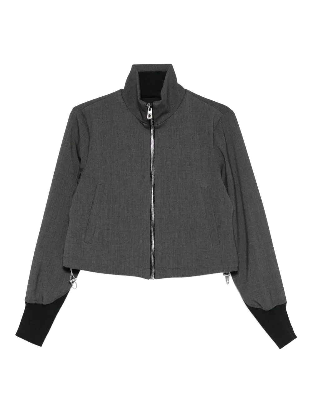 PINKO cropped bomber jacket | Grey | Image 1