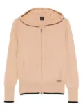 PINKO zip-up knitted hoodie - Neutrals