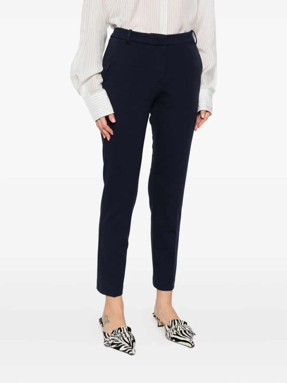PINKO Broek met zakdetail Blauw