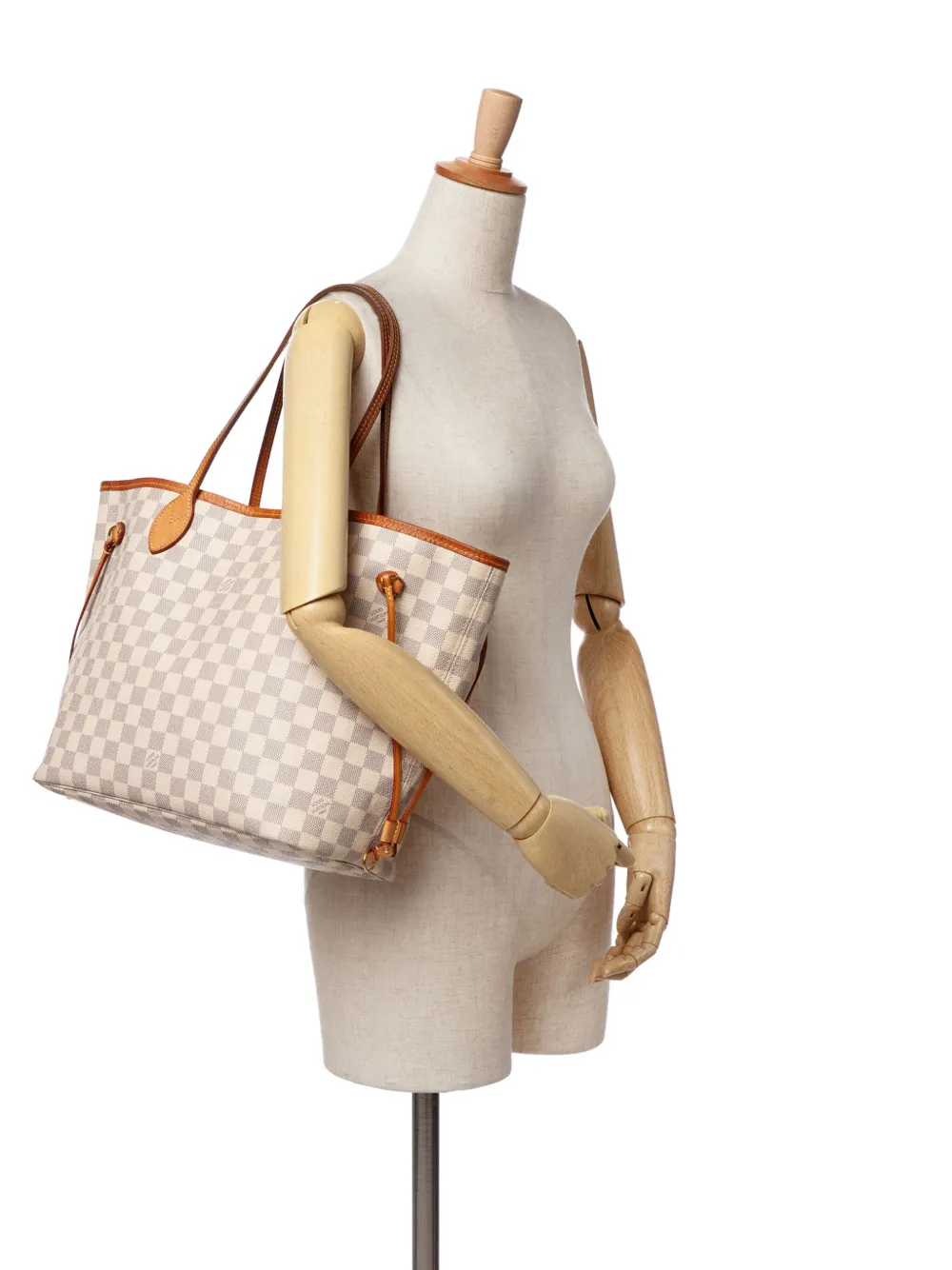 Louis Vuitton Pre-Owned 2019 Damier Azur Neverfull MM tote bag | Pre-Owned | Image 2