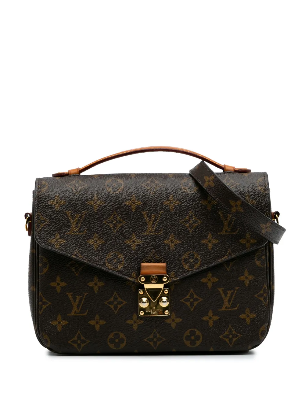Louis Vuitton Pre-Owned 2016 Monogram Pochette Metis satchel | Brown | Image 1