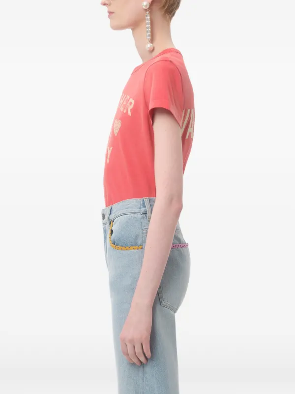 Valentino Garavani Panther Lady-print T-shirt | Red | FARFETCH