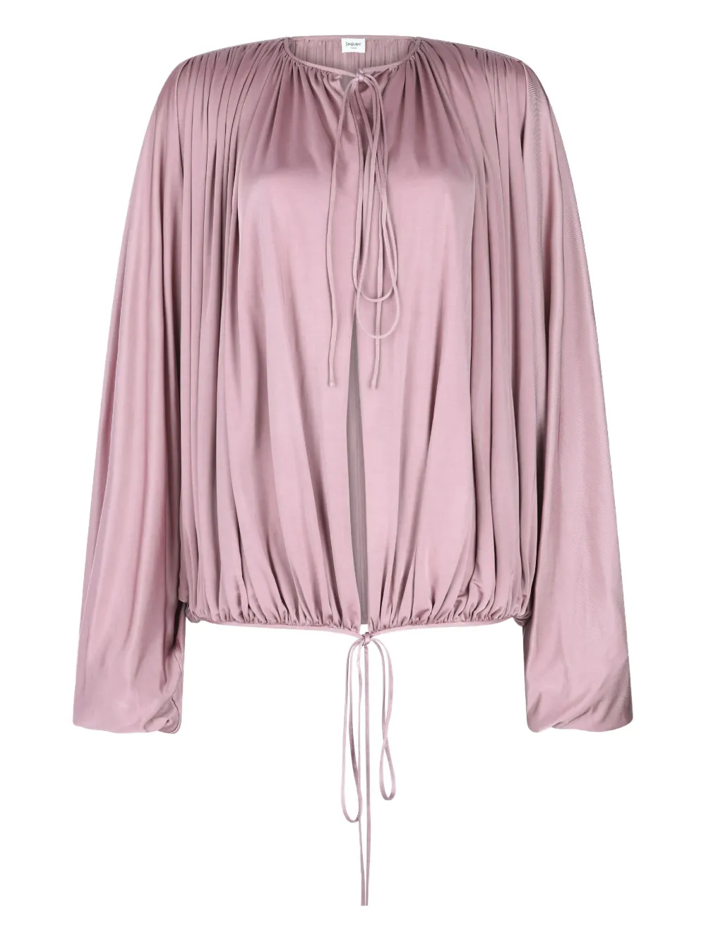 Saint Laurent drawstring-detail blouse - Pink