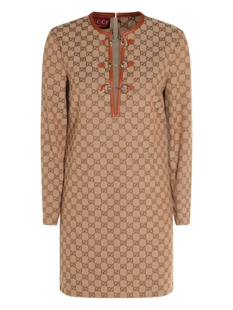 Gucci GG canvas long-sleeve mini dress