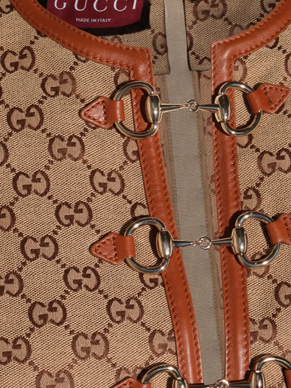 Gucci GG canvas mini-jurk met lange mouwen Beige