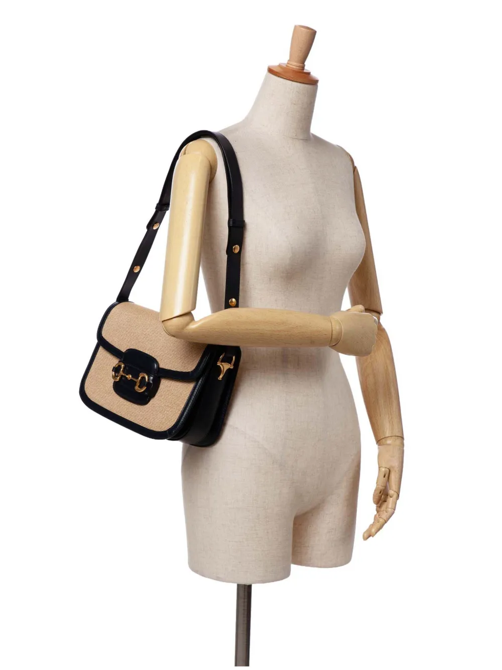 Gucci Pre-Owned 2016-2024 Small Canvas Horsebit 1955 shoulder bag | Pre-Owned | Image 2