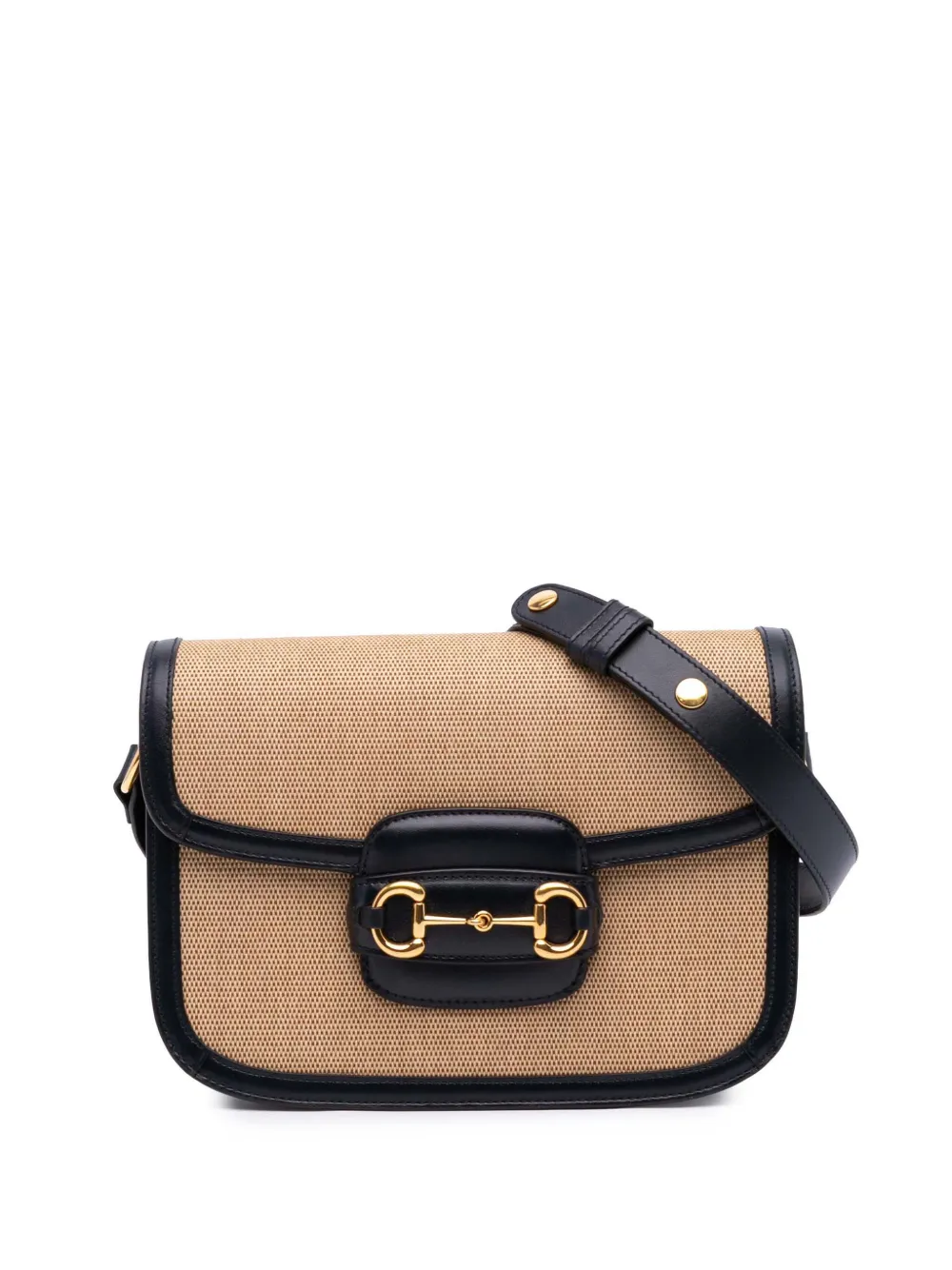 Gucci Pre-Owned 2016-2024 Small Canvas Horsebit 1955 shoulder bag | Black | Image 1