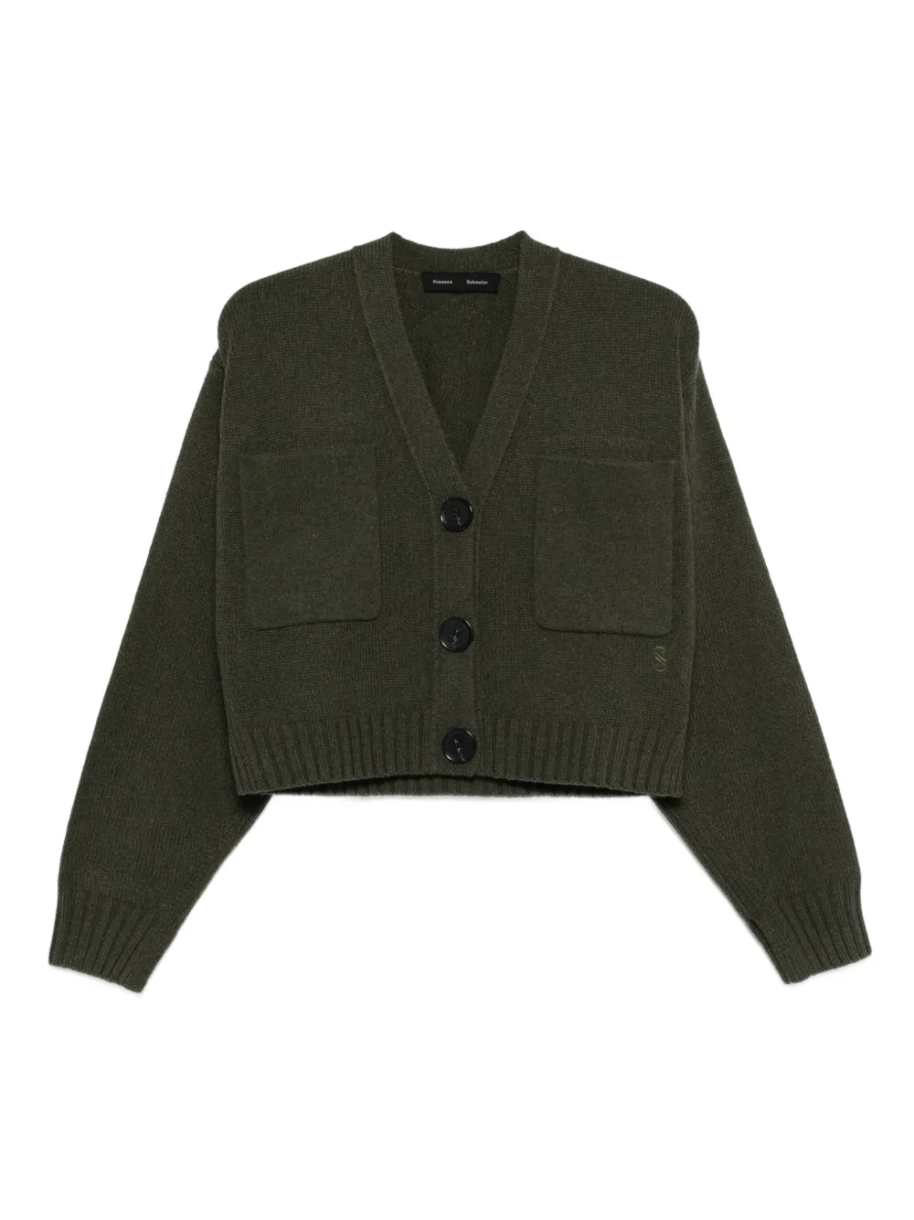 Proenza Schouler Sofia vest met zak met knopen Groen