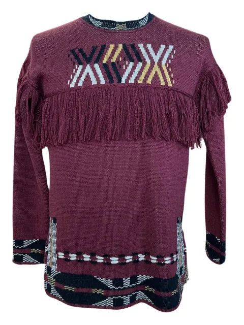 AccessXPrive fringed patterned sweater