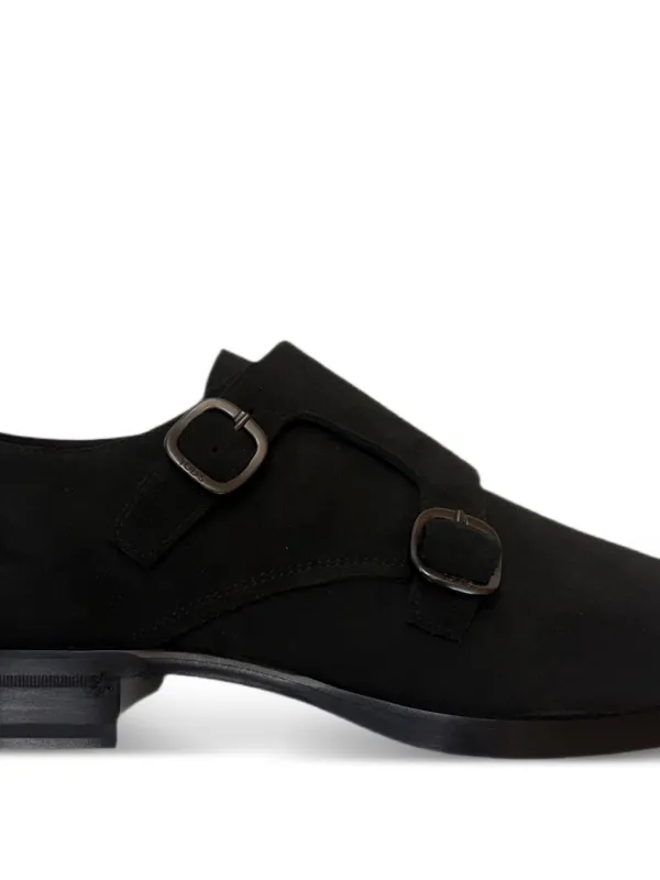 Tod's double-buckle Leather Monk Shoes Black FARFETCH BH