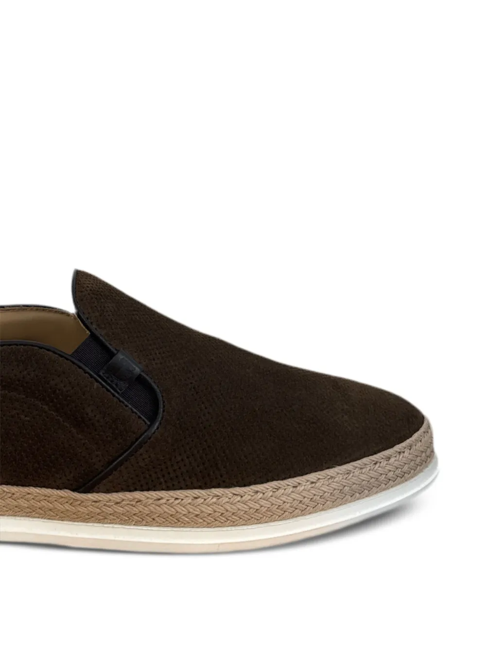 Tod's perforated loafers Brown