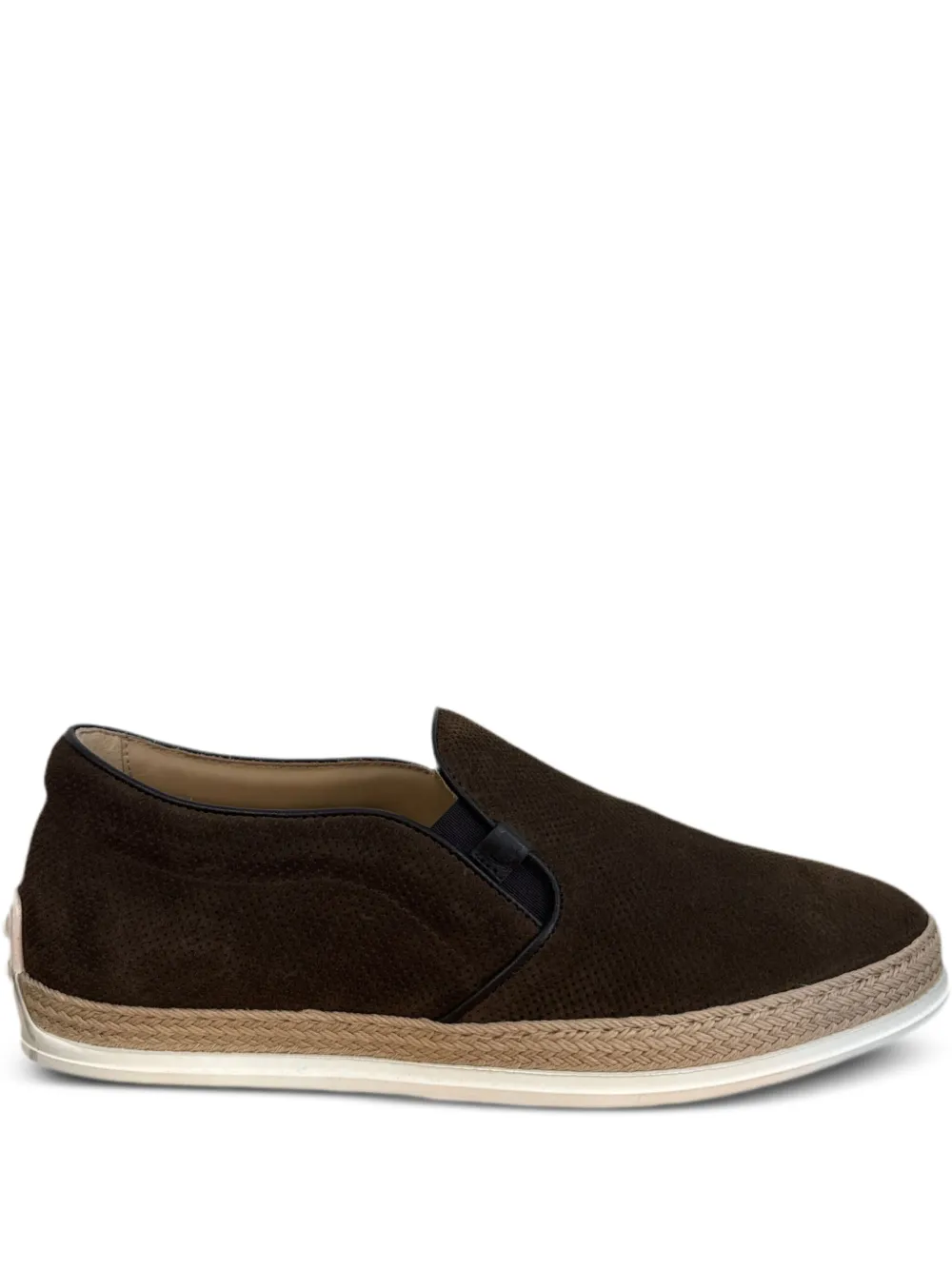 Tod's perforated loafers Brown