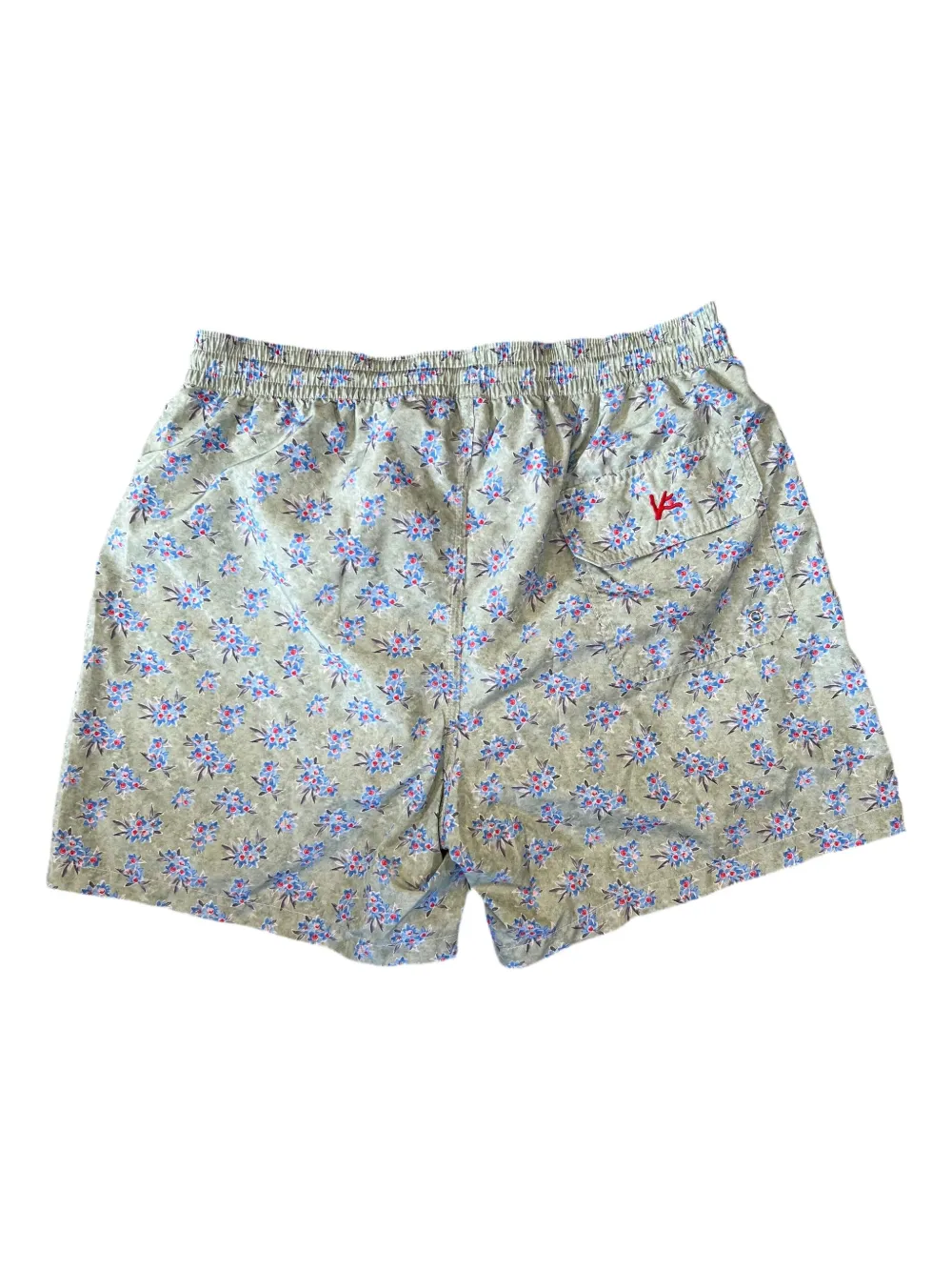 Isaia Zwembroek met bloemenprint Groen