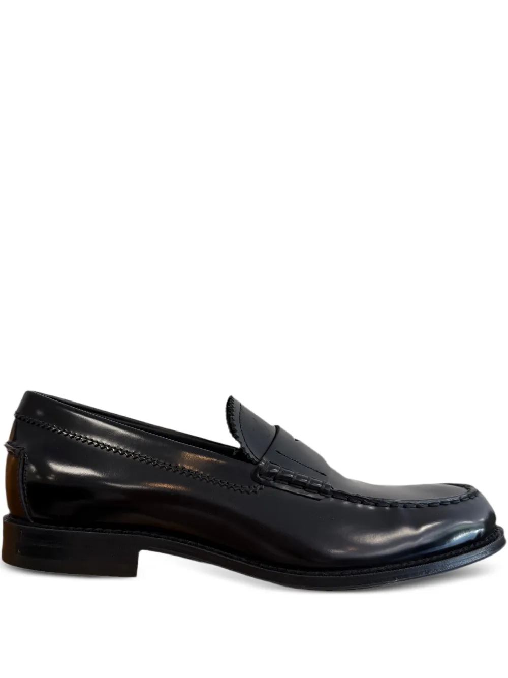 Tod's Leren penny loafers Zwart