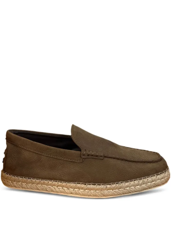 Tod's Mocassini Stile Espadrillas Marrone FARFETCH IT