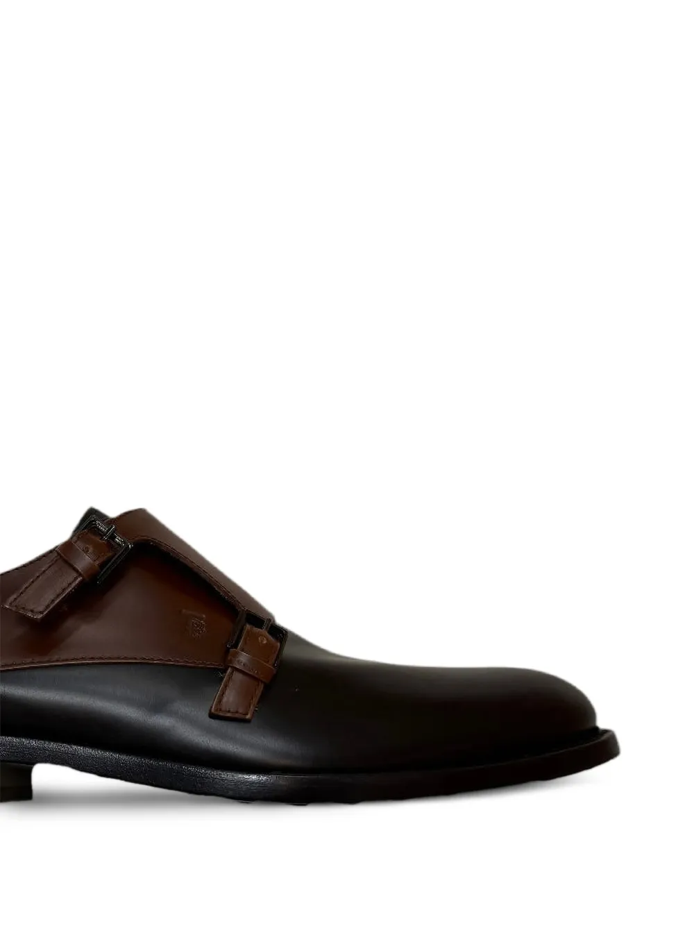 Tod's double-buckle monk shoes Brown