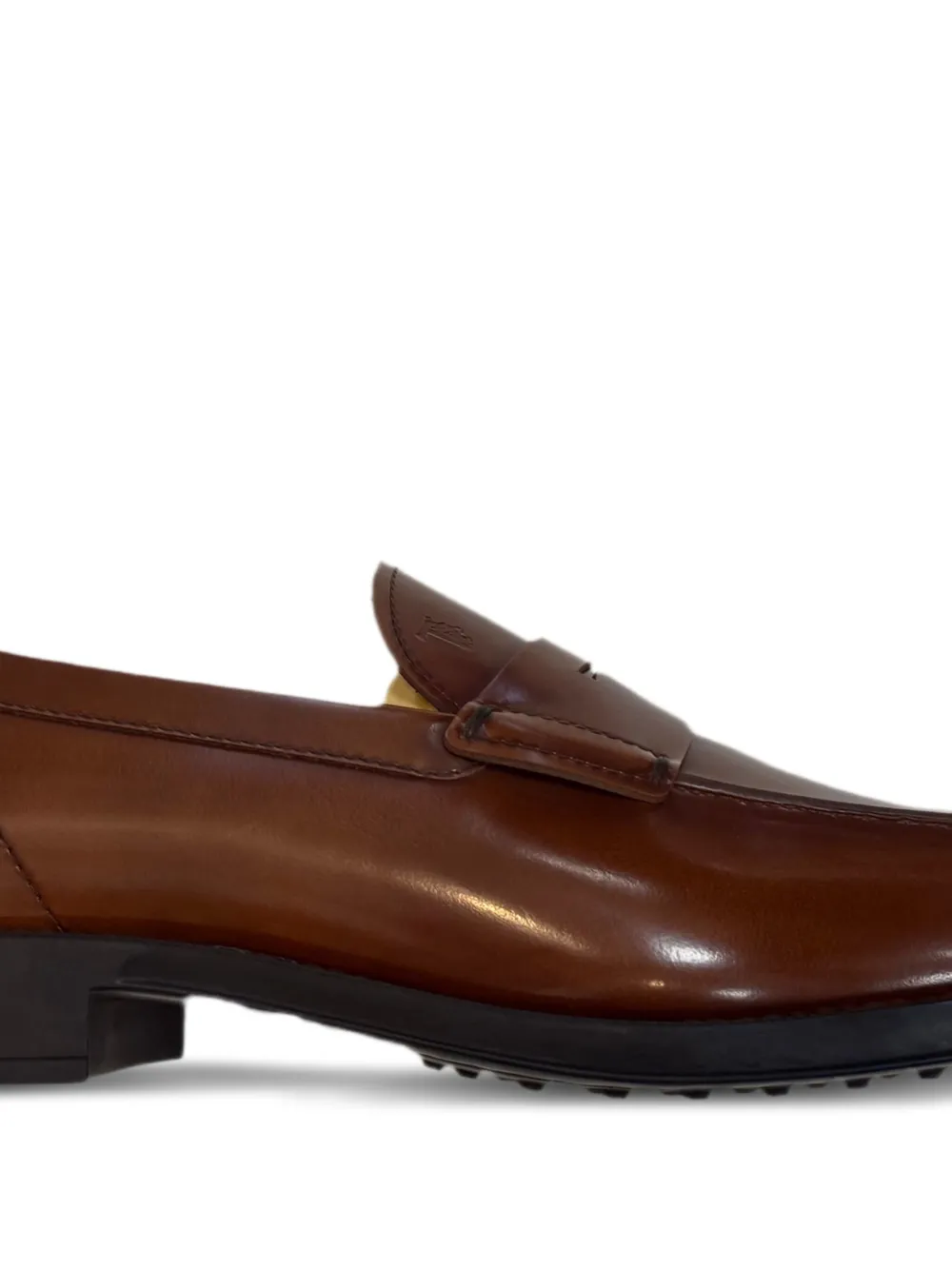 Tod's Leren penny loafers Bruin
