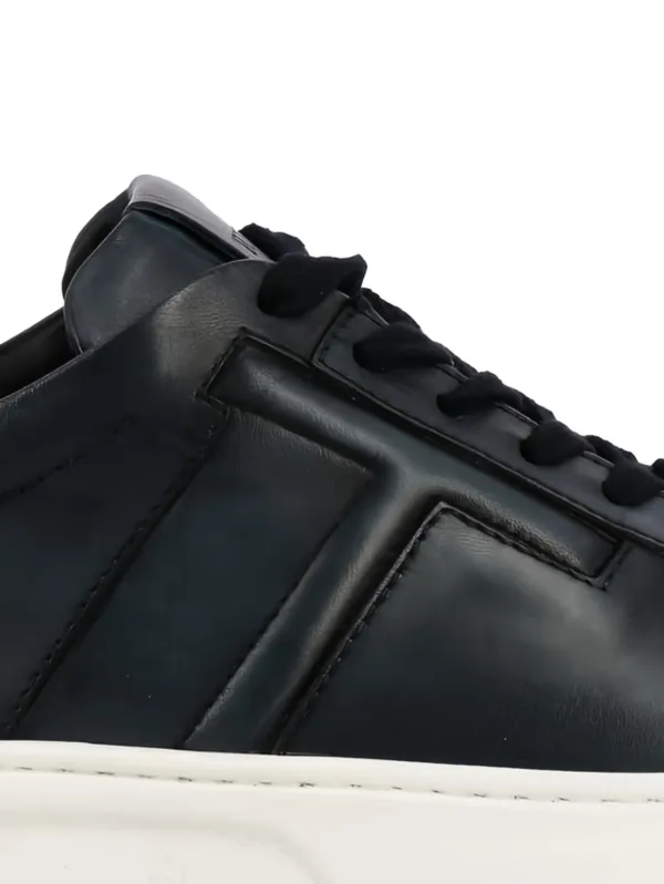 TOD'S トッズ レザー スニーカー ローカット 黒 レースアップ Tod's レースアップ レザースニーカー | ブラック | FARFETCH JP