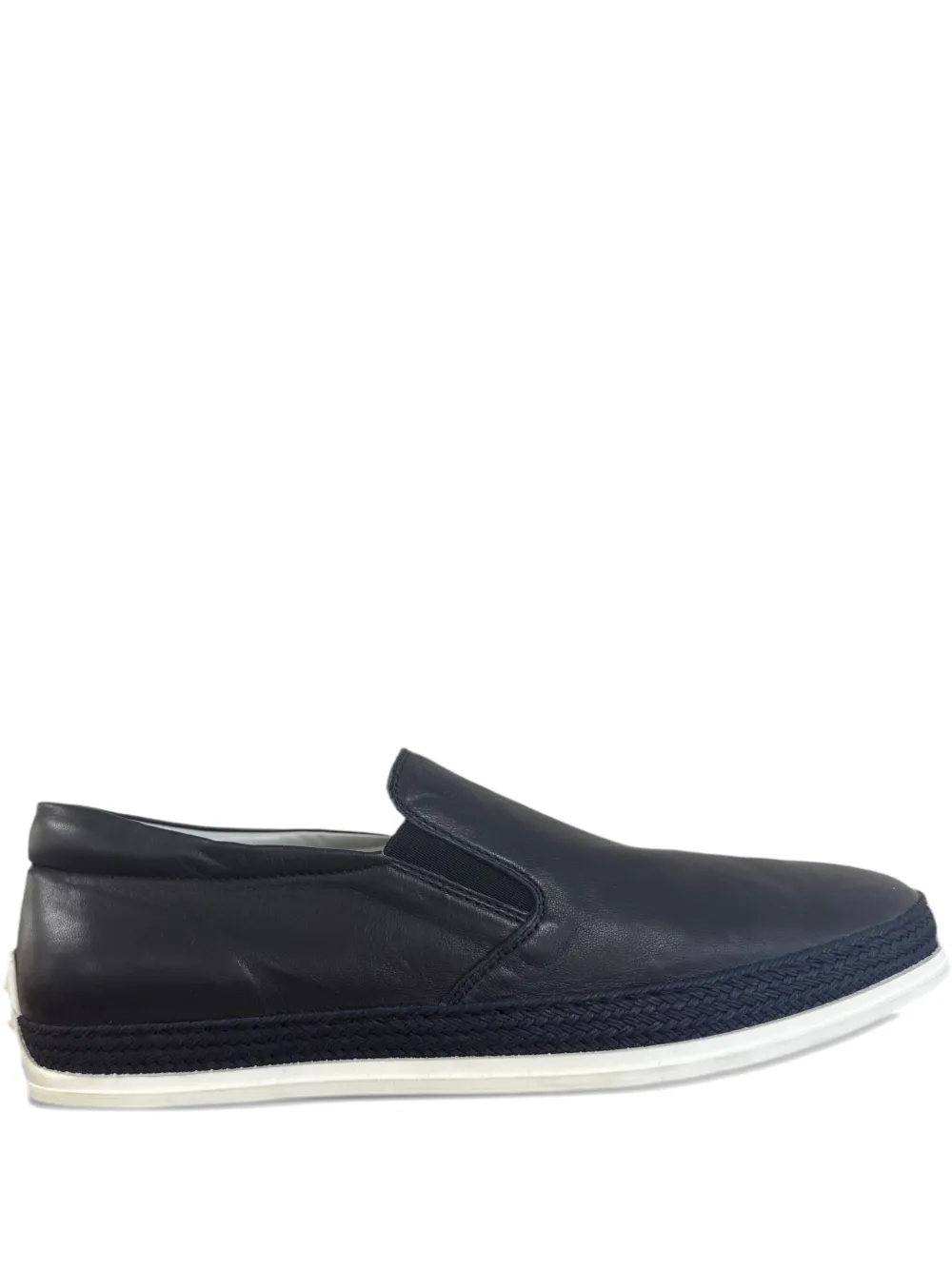 Tod's slip-on leather loafers Blue