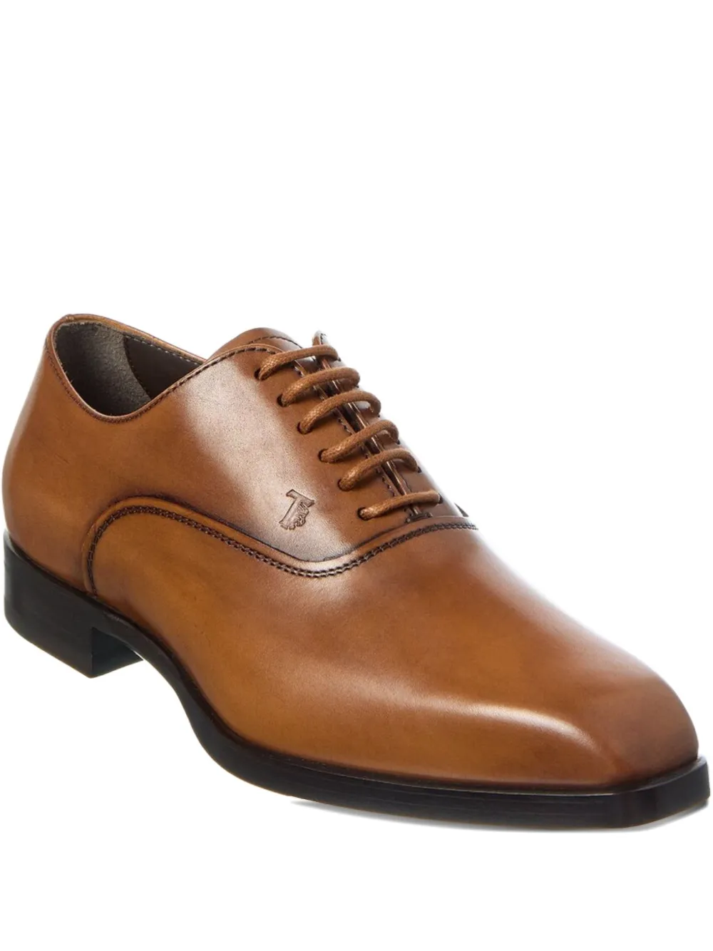 Tod's leather lace-up oxford shoes Brown