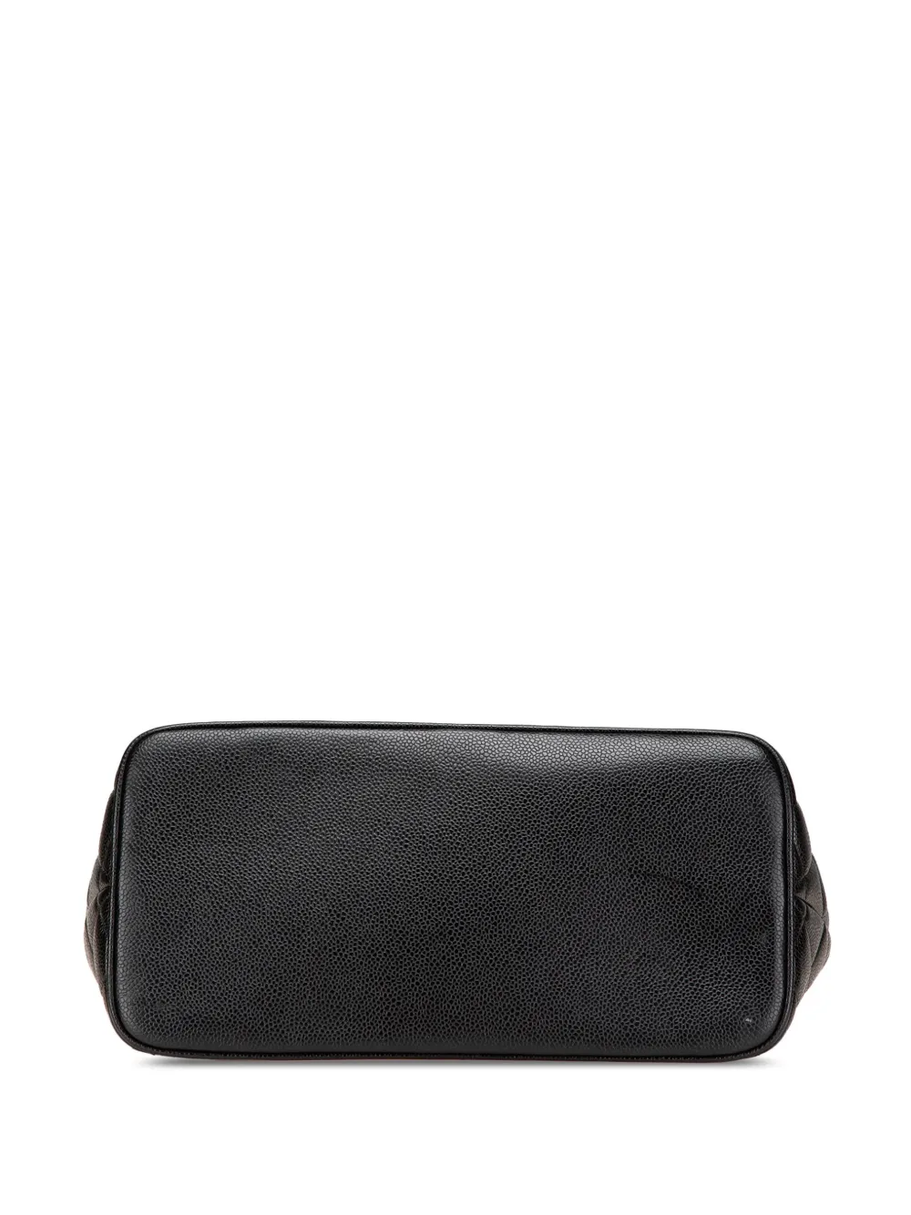 Pre-owned Chanel 2000-2002 Caviar Medallion Tote Bag In Black