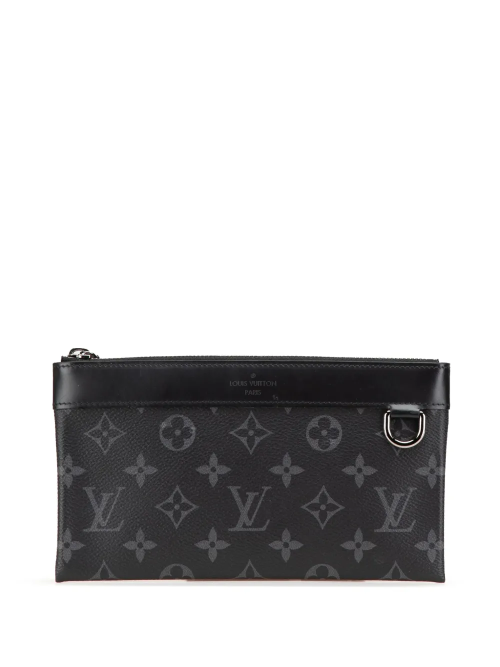 Louis Vuitton Pre-Owned 2019 Monogram Eclipse Discovery Pochette PM pouch | Black | Image 1