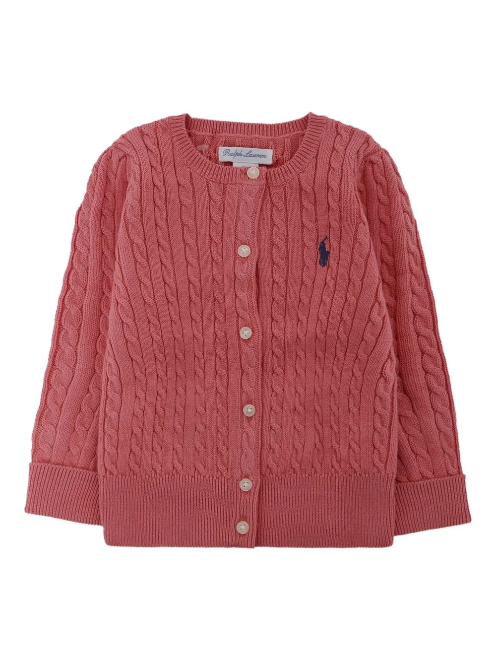 POLO RALPH LAUREN KIDS Kabelgebreid vest Roze