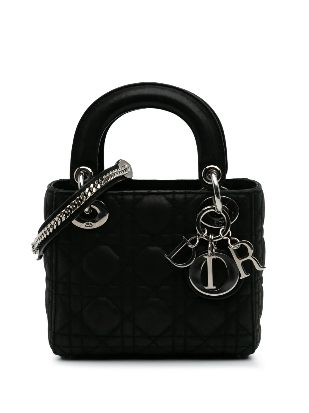Christian Dior Pre-Owned 2015 Mini Iridescent Lambskin Cannage Lady Christian Dior Pre-Owned 2015 Mini Iridescent Lambskin Cannage Lady