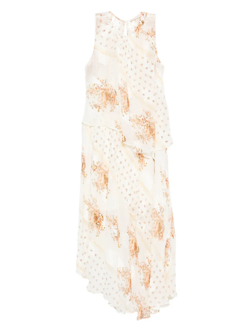 Ulla Johnson floral-print layered dress Beige