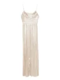 Ulla Johnson pleated spaghetti-strap dress - Neutrals