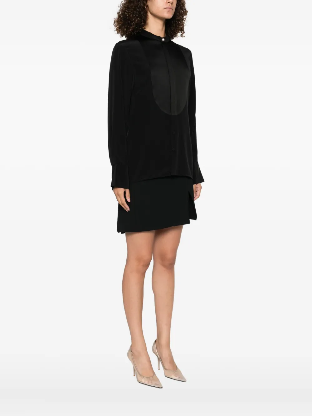 Victoria Beckham long sleeve shirt Zwart