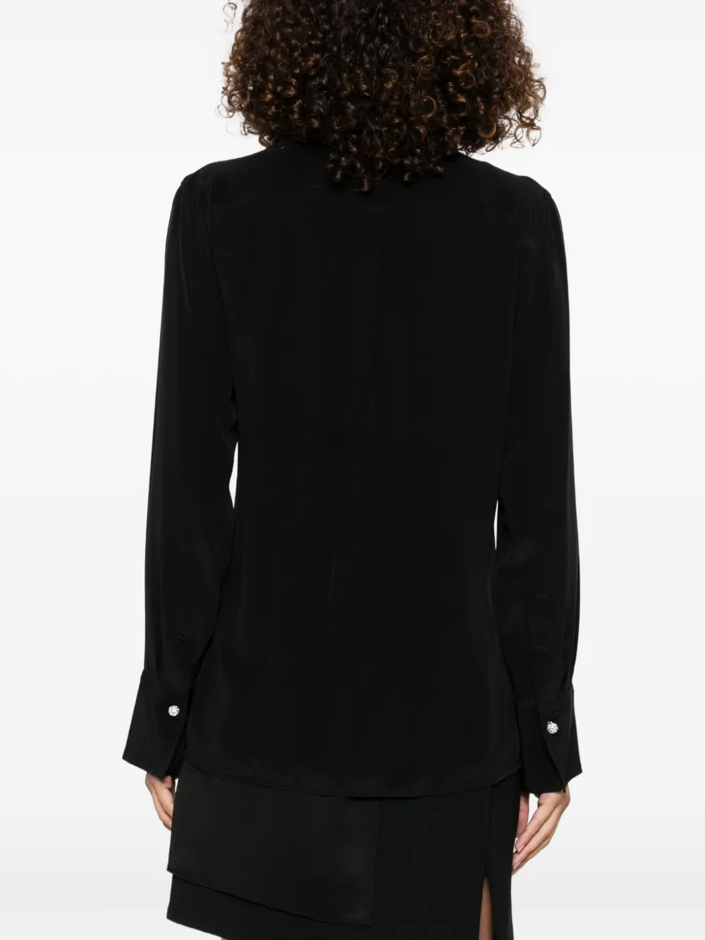 Victoria Beckham long sleeve shirt Zwart