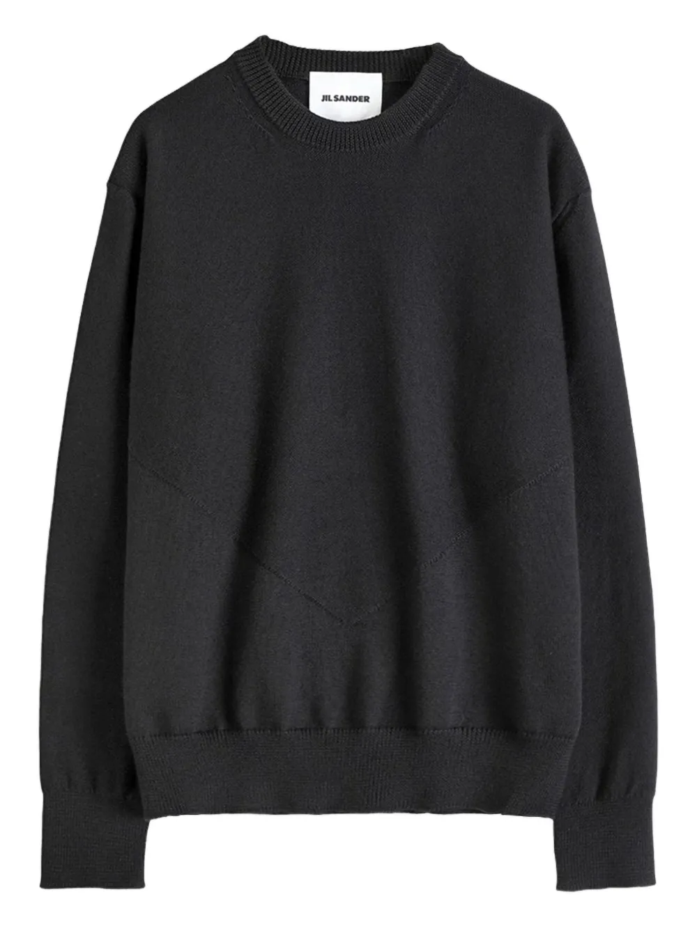 Jil Sander Trui met ronde hals Zwart