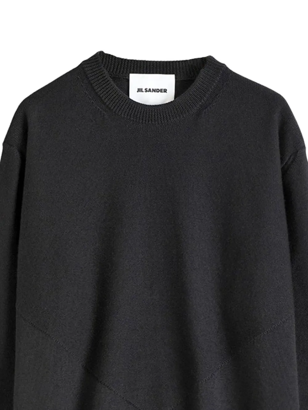 Jil Sander Trui met ronde hals - Zwart