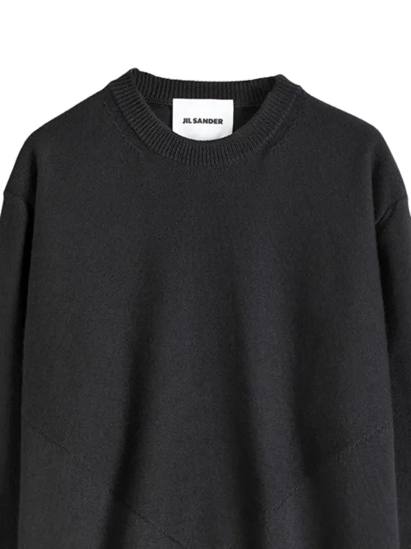 Jil Sander crew-neck Sweater | Black | FARFETCH ID