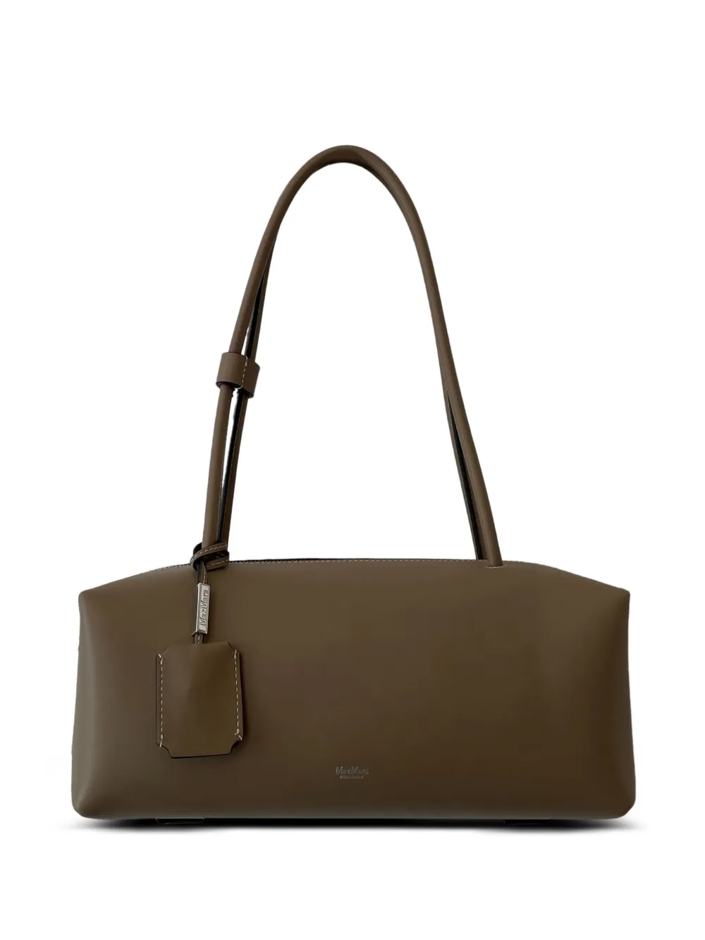Max Mara レザーショルダーバッグ - ブラウン Max Mara レザーショルダーバッグ - ブラウン