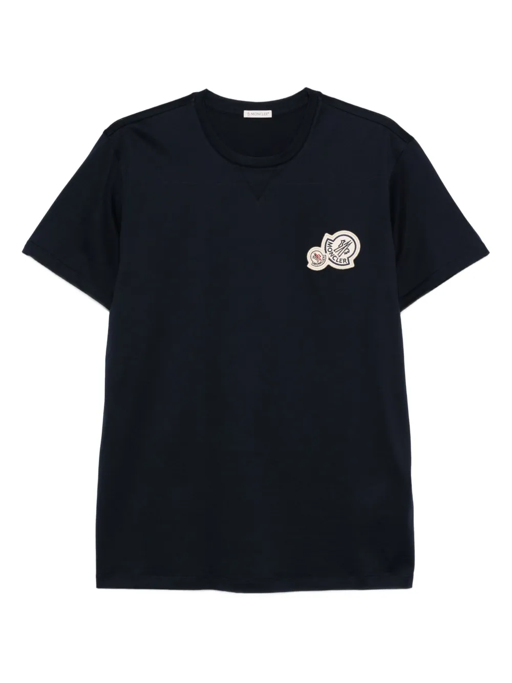 Moncler T-shirt met logopatch Blauw