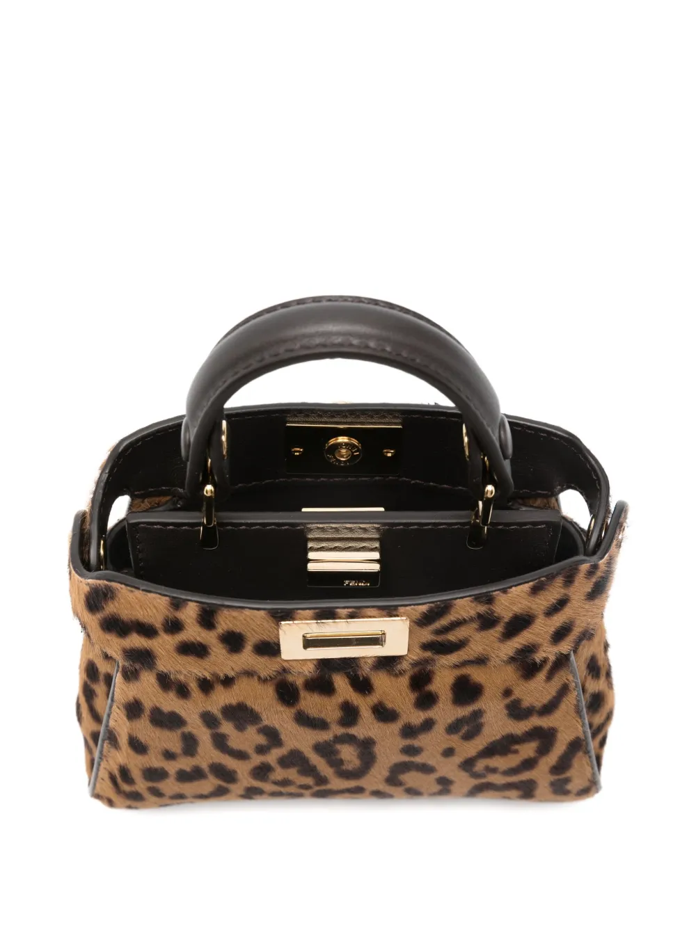 FENDI Peekaboo kleine tas Bruin