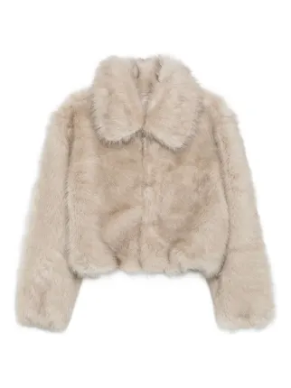 The Frankie Shop Hope Faux Fur Coat | Neutrals | FARFETCH
