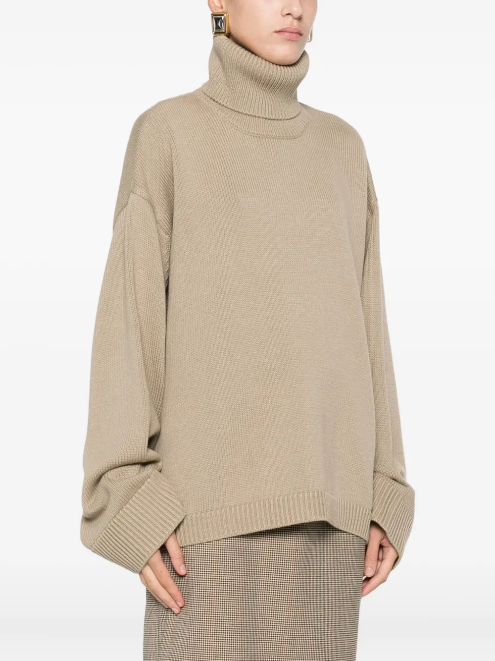 The Frankie Shop Rhea Sweater In Brown