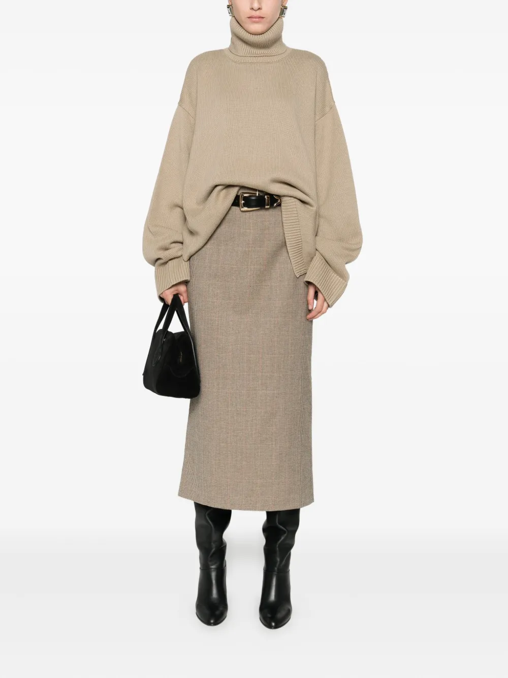 The Frankie Shop Rhea Sweater In Brown